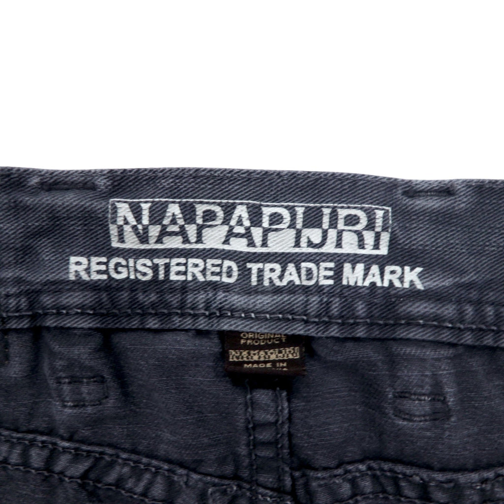NAPAPIJRI Pantaloni in denim neri, taglia M, dritti, grigi, made in Romania N0YUNUH89