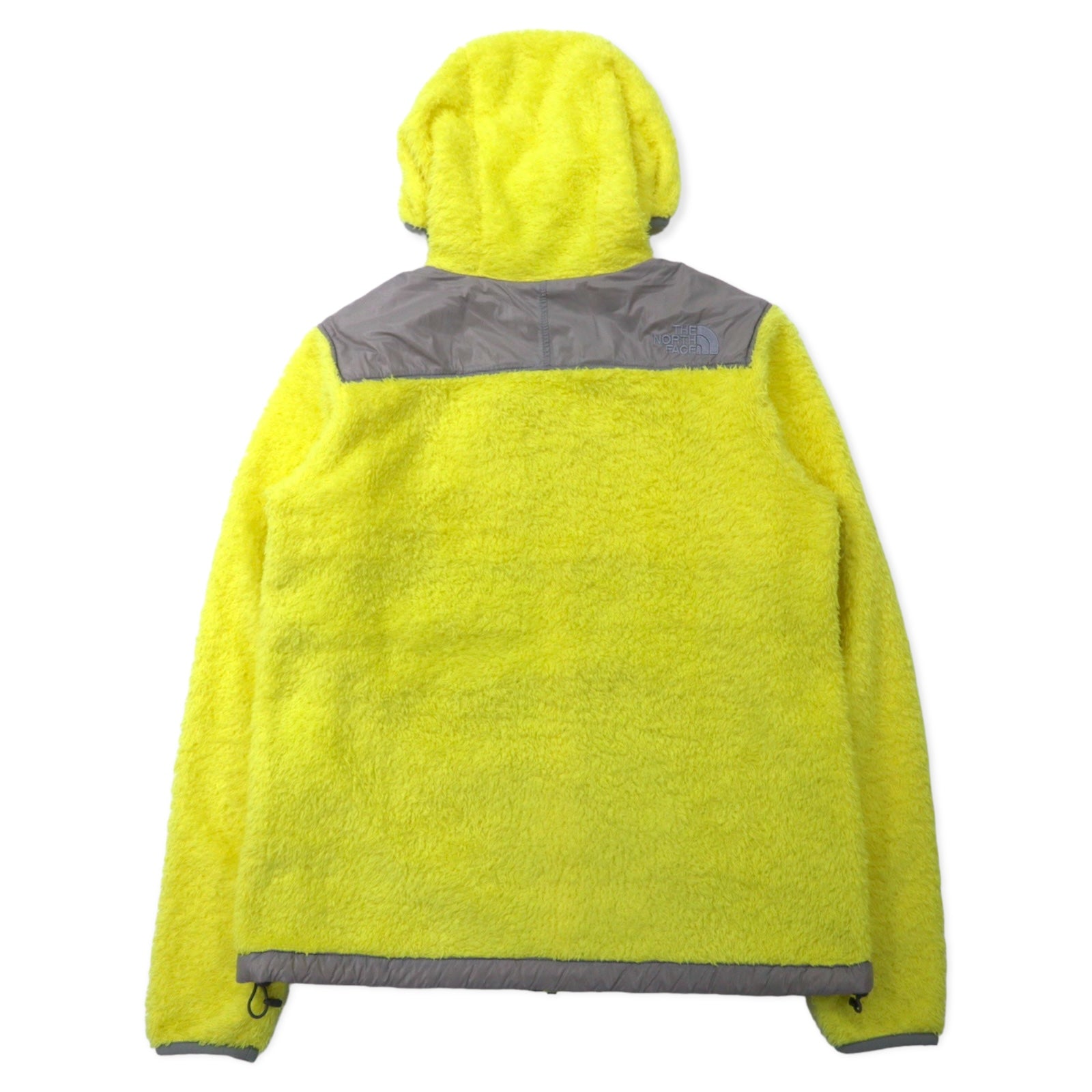 THE NORTH FACE Denali Hoodie Pile Sherpa M Giallo Poliestere Logo Ricamato NAW45003