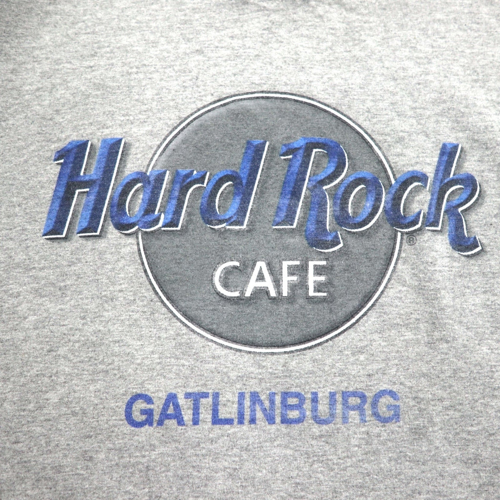 T-shirt Hard Rock Cafe anni '90 con stampa logo, XL, grigia, cotone, GATLINBURG, made in Mexico