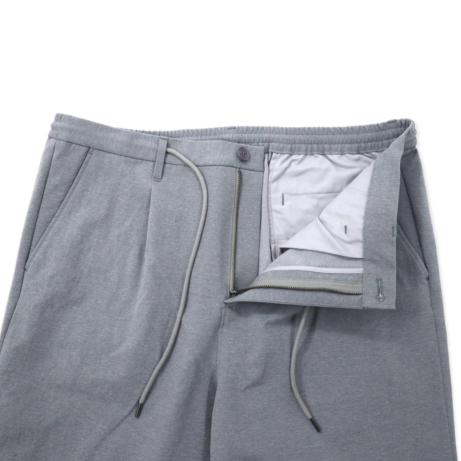 LACOSTE Pantaloni dritti elasticizzati easy-pants 46 grigio poliestere RELAXED FIT HH073EL