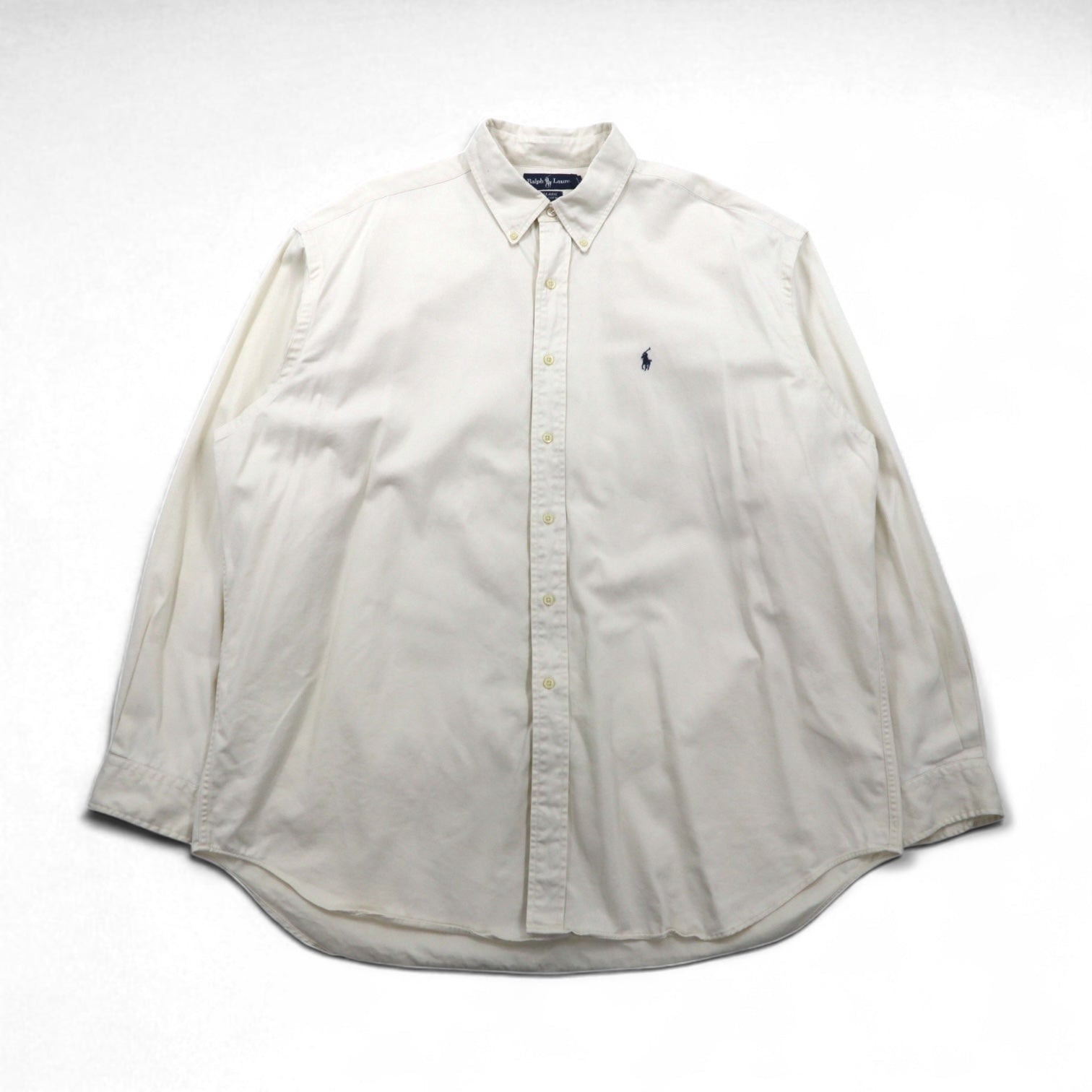 Ralph Lauren anni '90 BLAIRE Oxford Button-Down Camicia 2XL Bianca Ricamo piccolo pony Taglia grande