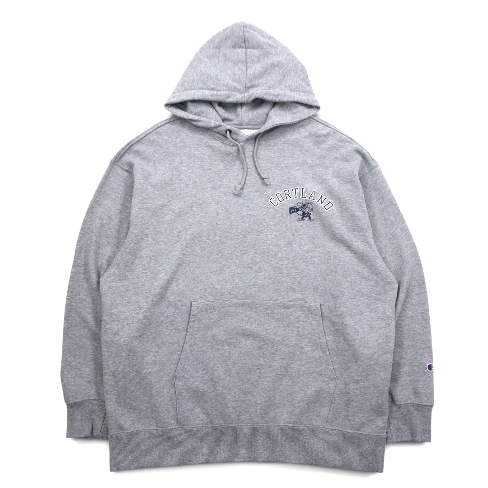 Champion Felpa pullover con cappuccio XL Grigio Cotone Stampa posteriore CORTLAND C8-U112