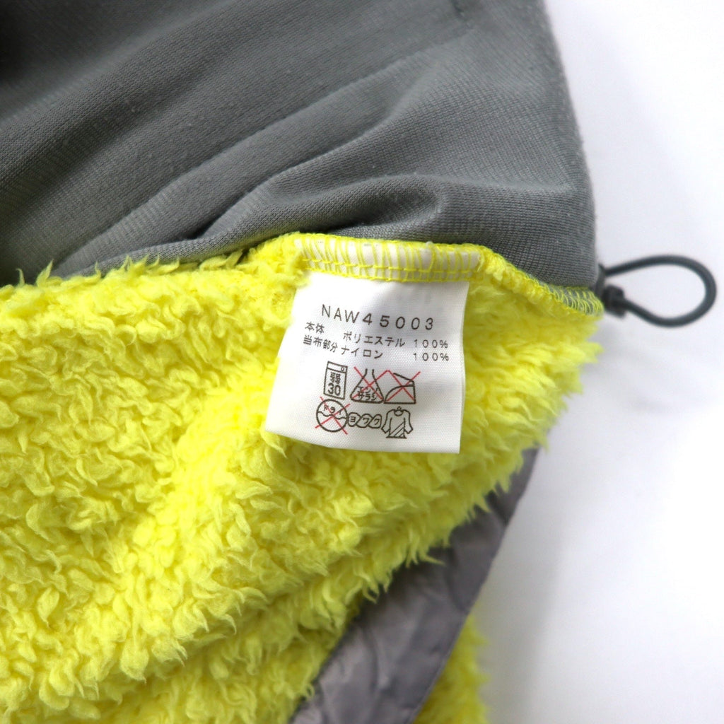 THE NORTH FACE Denali Hoodie Pile Sherpa M Giallo Poliestere Logo Ricamato NAW45003