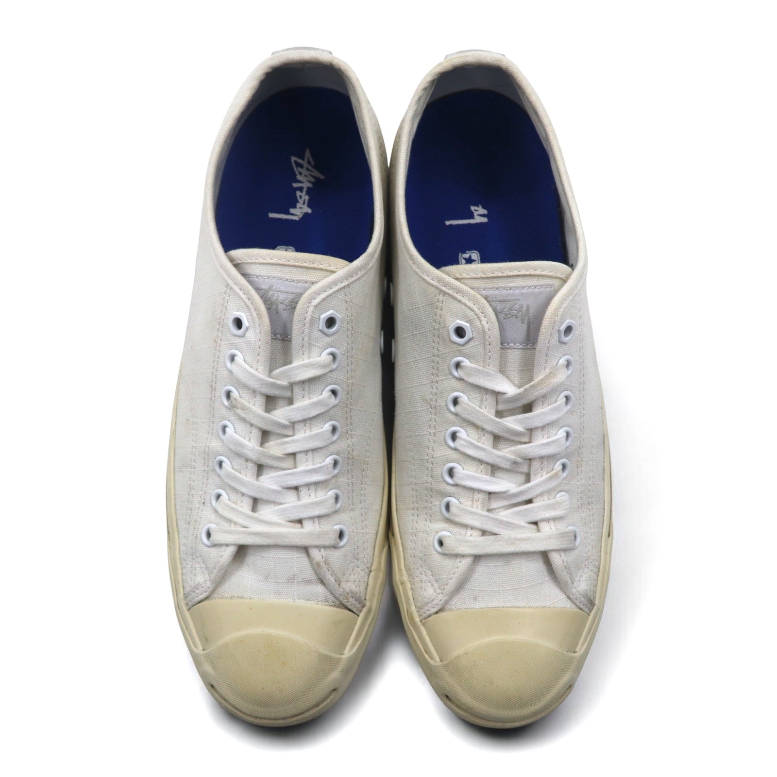 STUSSY × CONVERSE Jack Purcell JACK PURCELL Sneakers 29cm White Canvas 1CK447