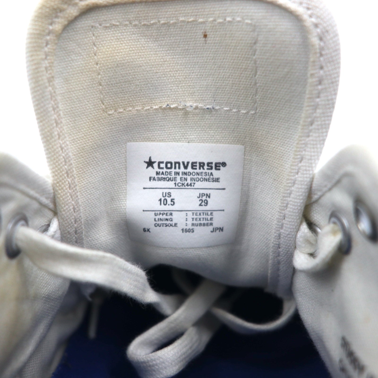 STUSSY × CONVERSE Jack Purcell JACK PURCELL Sneakers 29cm White Canvas 1CK447