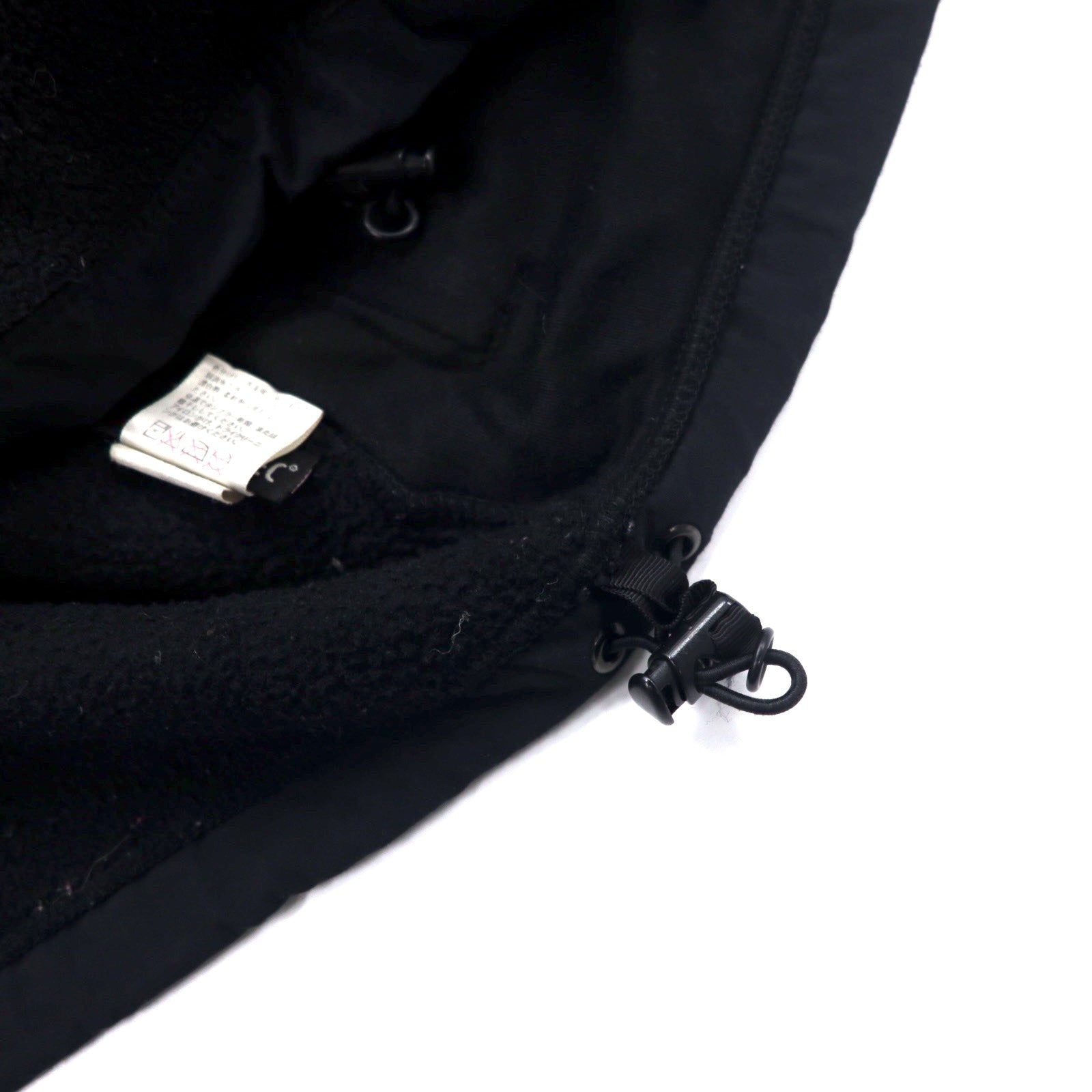 THE NORTH FACE デナリジャケット POLARTEC フリース S ブラック ポリエステル ロゴ刺繍