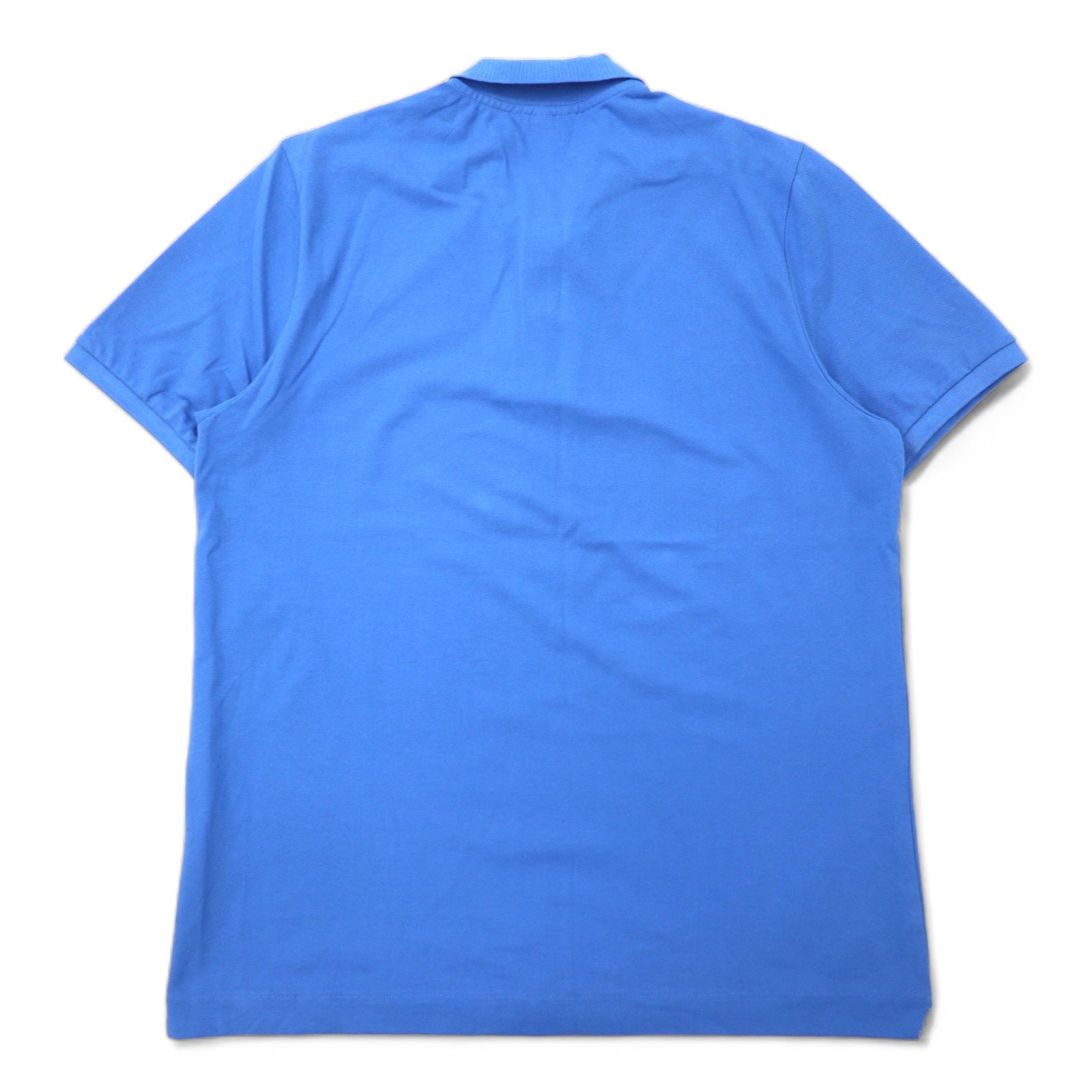 LACOSTE Polo, taglia 7, blu, cotone, logo ricamato