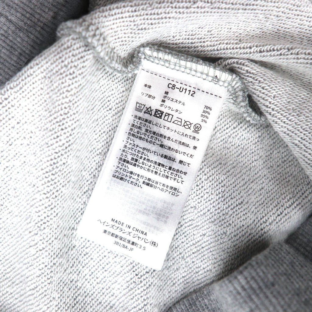 Champion Felpa pullover con cappuccio XL Grigio Cotone Stampa posteriore CORTLAND C8-U112