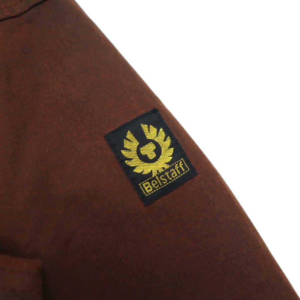 Giacca da motociclista Belstaff Roadmaster oliata, taglia XL, colore marrone, fodera a quadri, con cintura