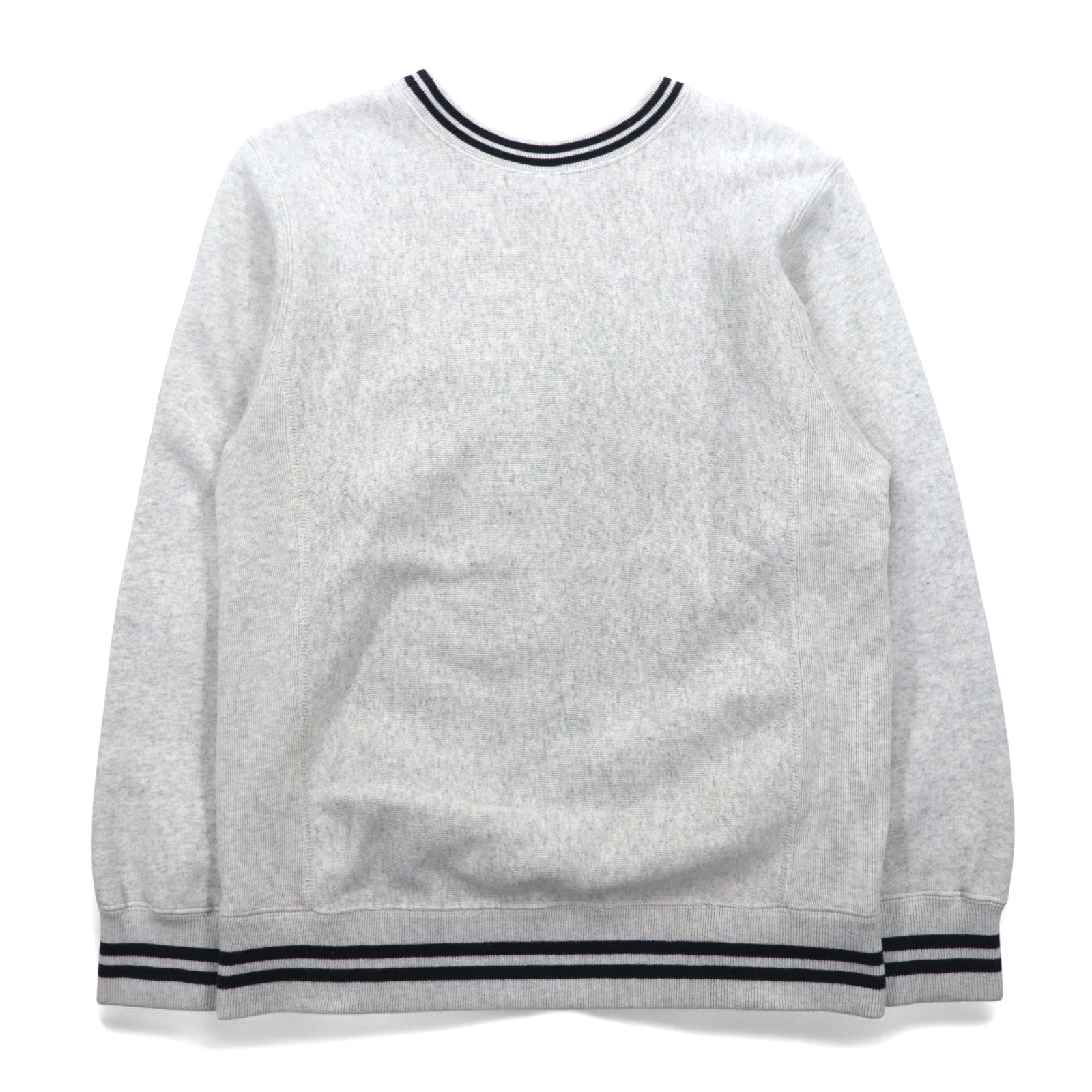 Champion Reverse Weave, felpa con bordo a costine, taglia M, grigio, etichetta blu, riedizione C3-G029