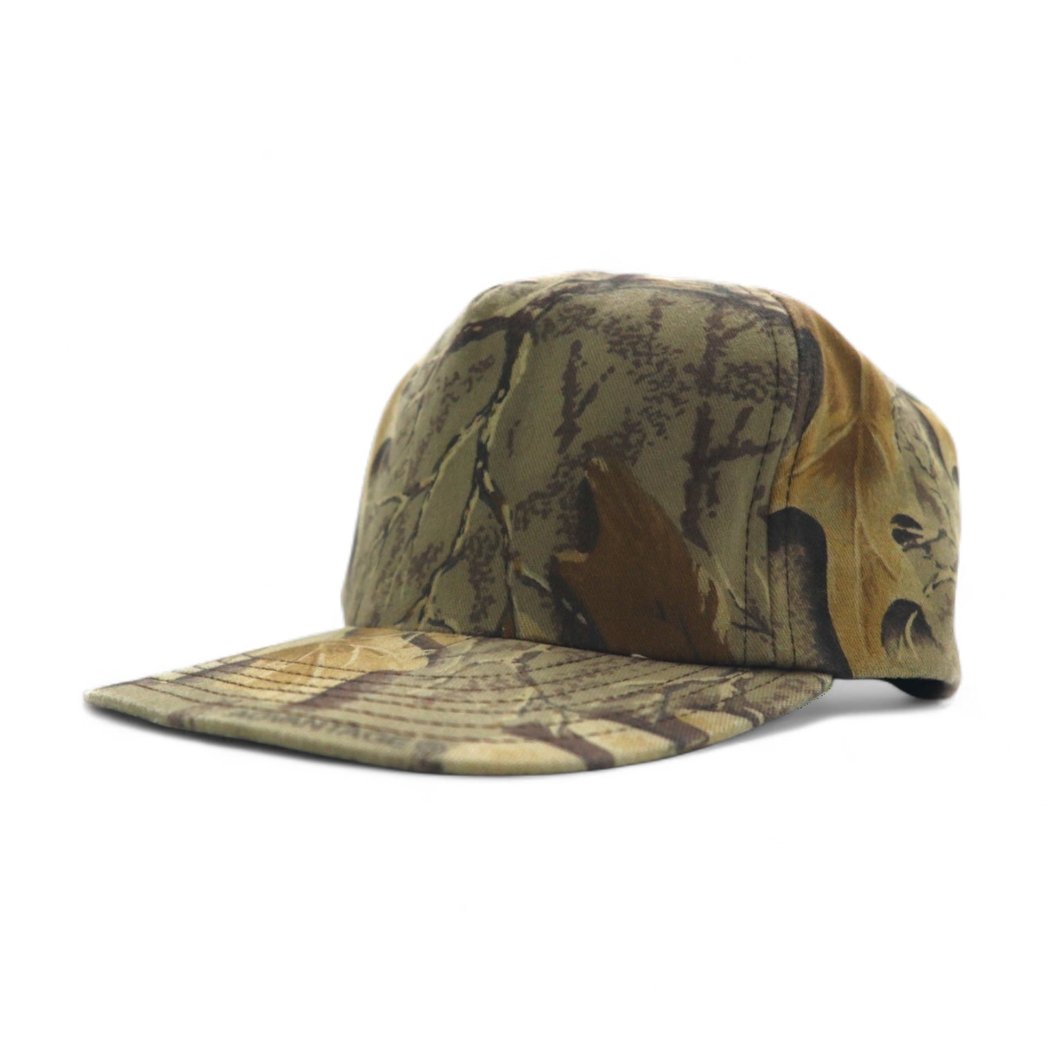 Cappellino da baseball outdoor ADVANTAGE, anni '90, Made in USA, motivo mimetico RealTree, taglia unica, con chiusura a scatto, colore kaki, in cotone