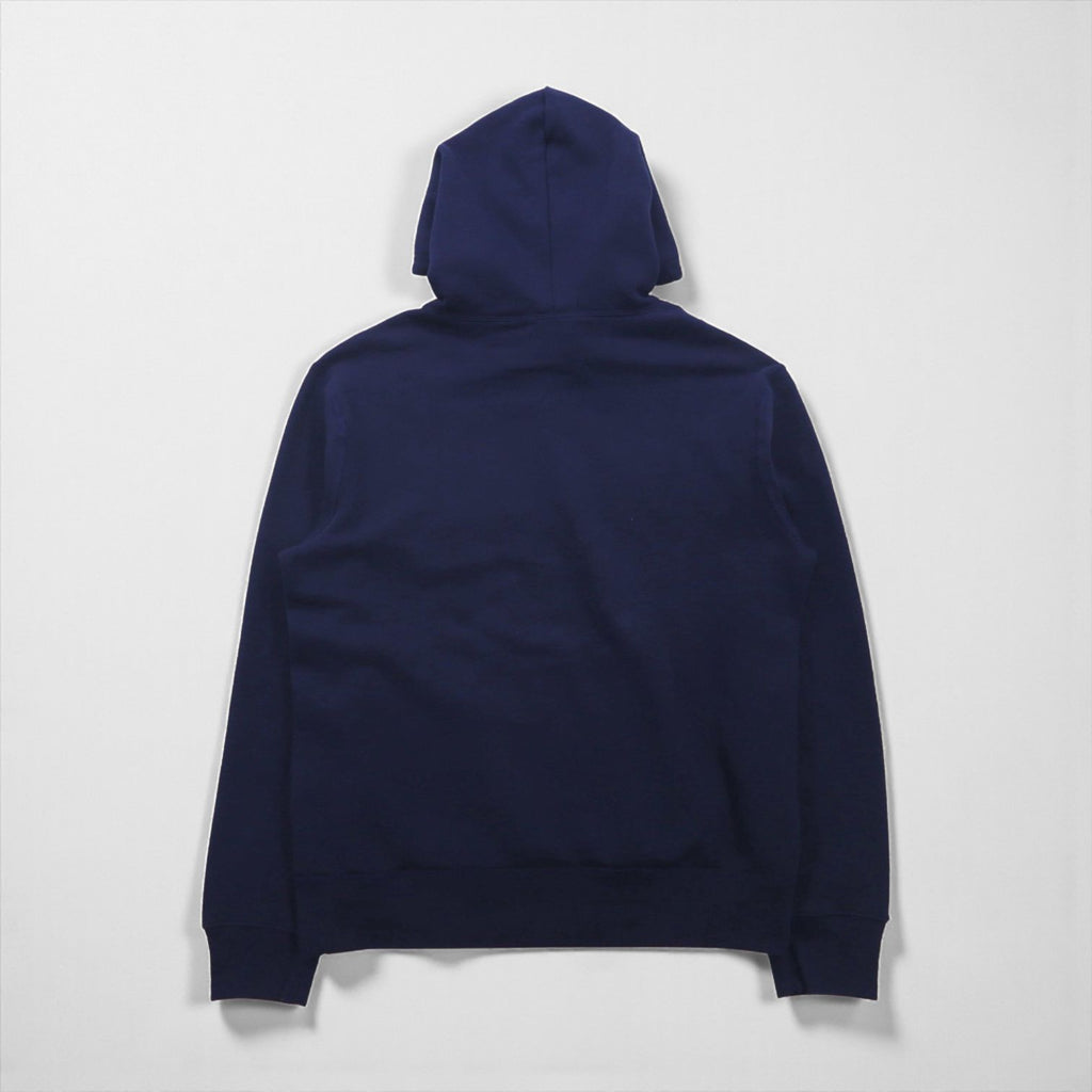 Polo Ralph Lauren タイガー フロッキー プリント パーカー M ネイビー 前V カンガルーポケット