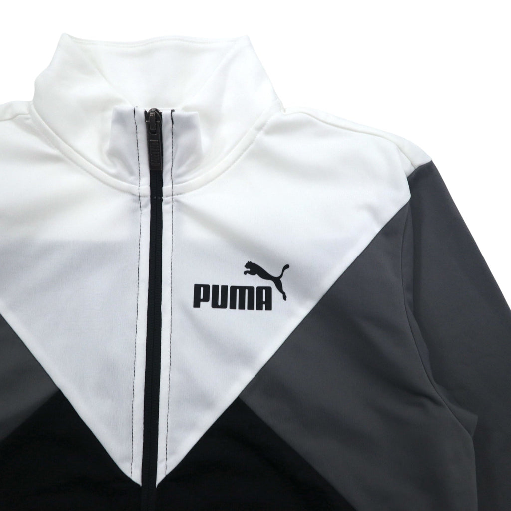 PUMA Tuta sportiva giacca e pantaloni taglia M, colore nero/bianco 585316-01