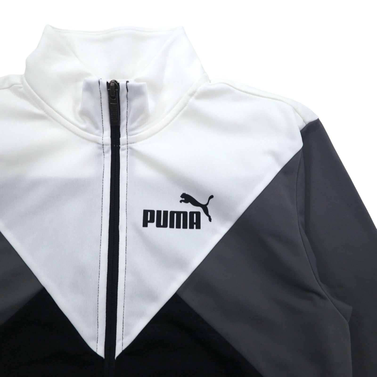 PUMA Tuta sportiva giacca e pantaloni taglia M, colore nero/bianco 585316-01