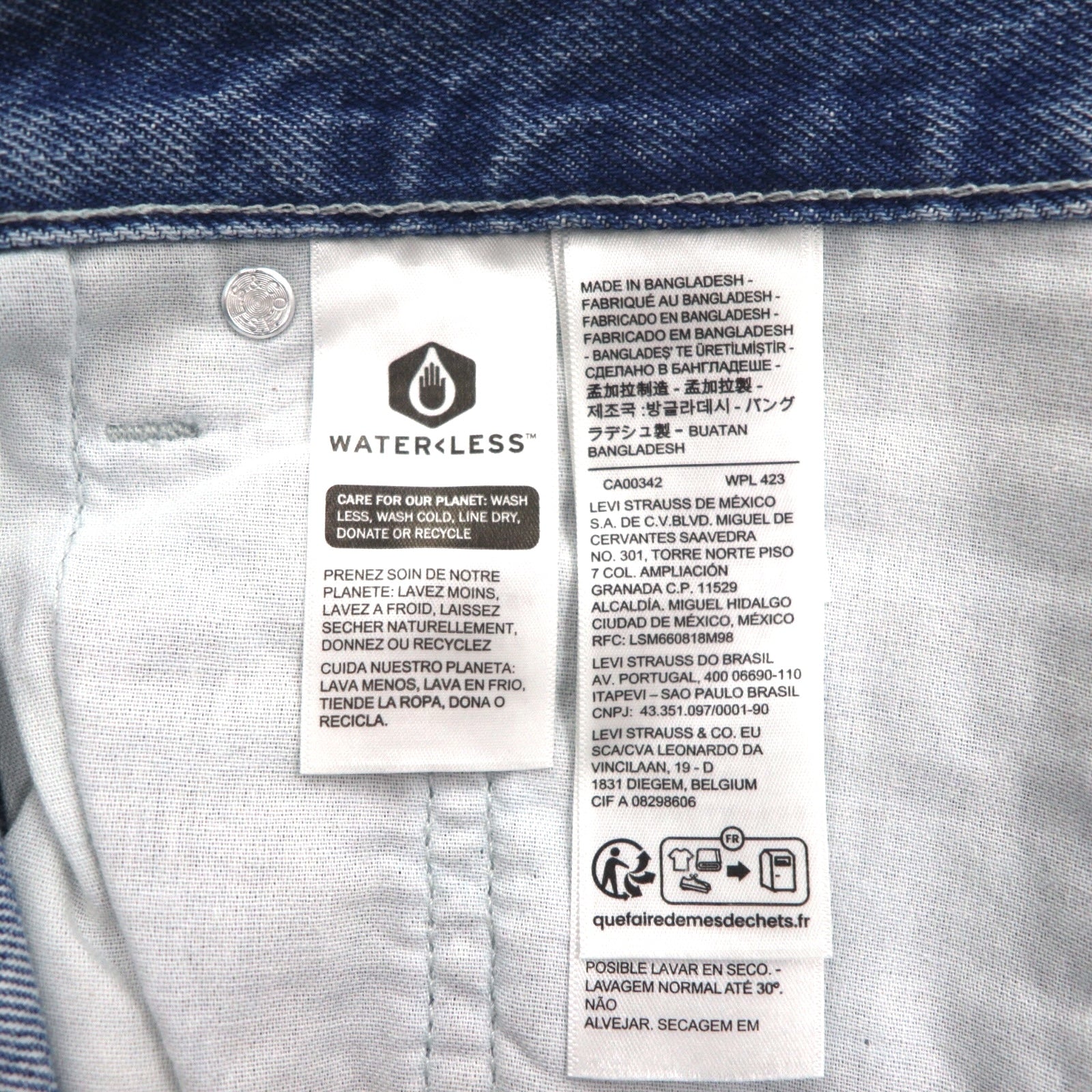 Levi's Silver Tab Loose Fit Baggy Tapered Jeans XL LOOSE Indigo Blue A3421-0001 Nuovo