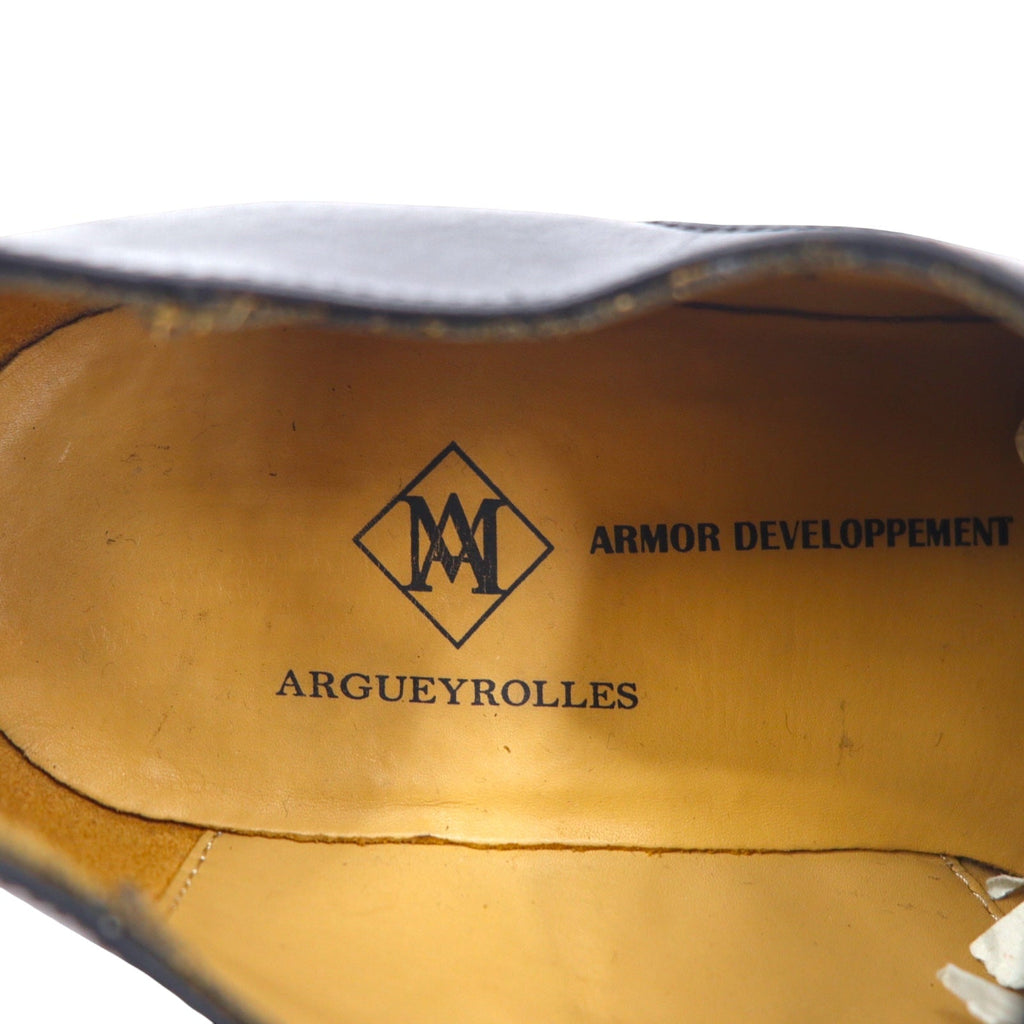 FRENCH ARMY Scarpe militari ARGUEYROLLES Scarpe eleganti da ufficiale 27cm Pelle nera Militare ARMOR DEVELOPPEMENT