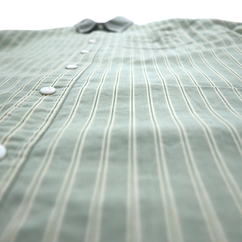 RRL DOUBLE RL RALPH LAUREN Camicia Cleric S Verde a Righe Sottogola