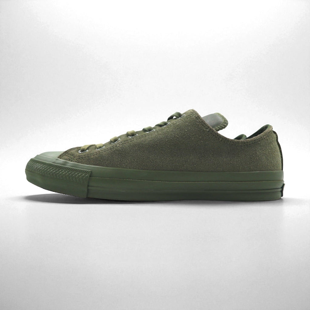 CONVERSE × ENGINEERED GARMENTS × BEAMS＋ オールスター ALL STAR 100 OX スニーカー 27cm カーキ スエード レザー キャンバス 1CL016 未使用品