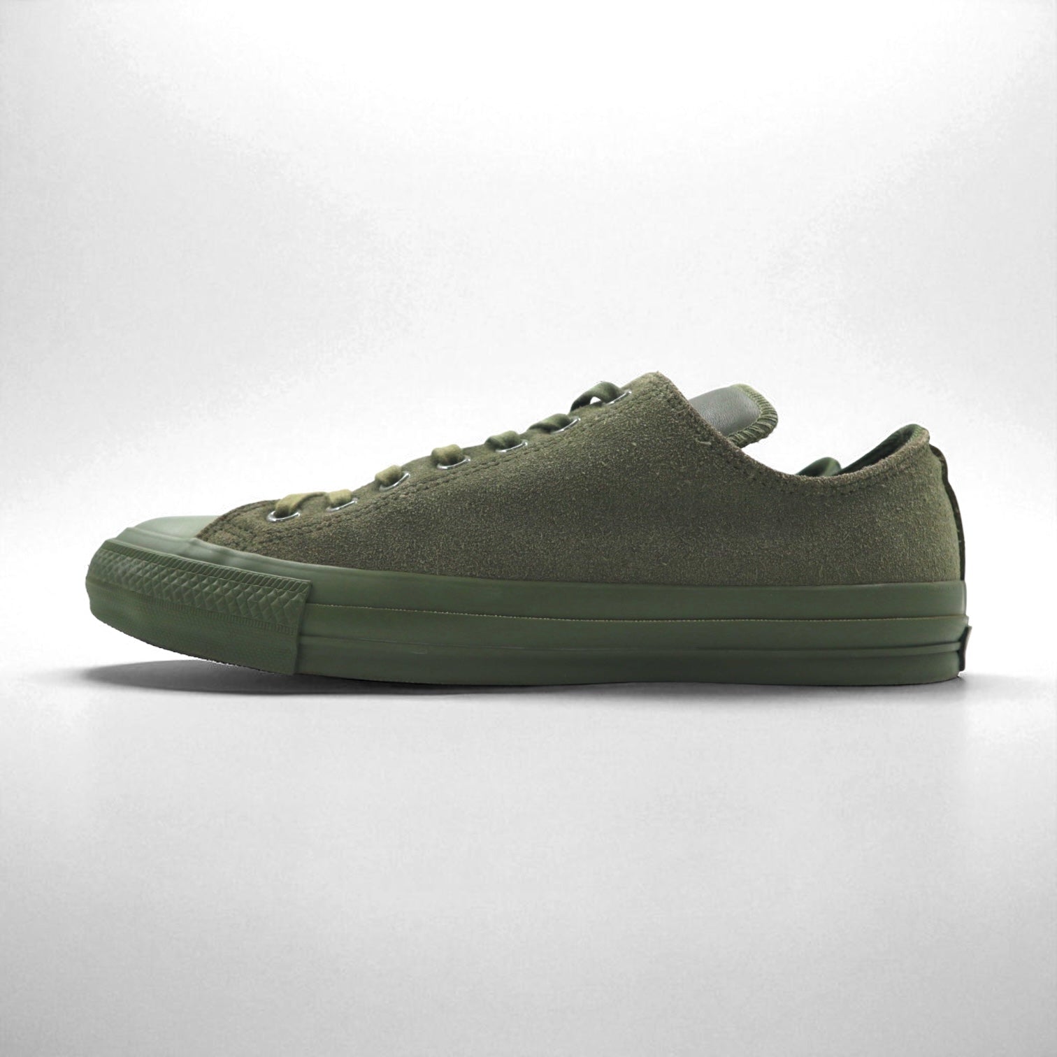 CONVERSE × ENGINEERED GARMENTS × BEAMS＋ オールスター ALL STAR 100 OX スニーカー 27cm カーキ スエード レザー キャンバス 1CL016 未使用品