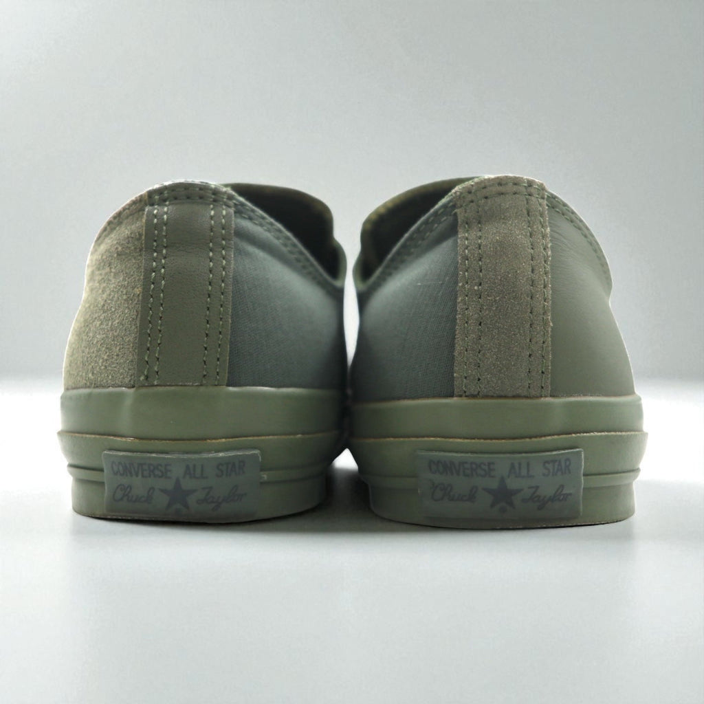 CONVERSE × ENGINEERED GARMENTS × BEAMS＋ オールスター ALL STAR 100 OX スニーカー 27cm カーキ スエード レザー キャンバス 1CL016 未使用品