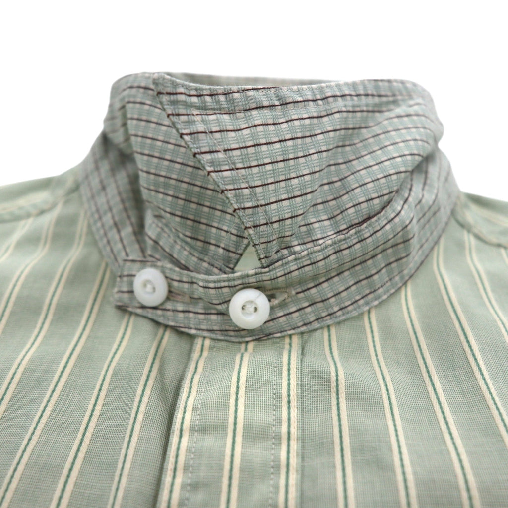 RRL DOUBLE RL RALPH LAUREN Camicia Cleric S Verde a Righe Sottogola