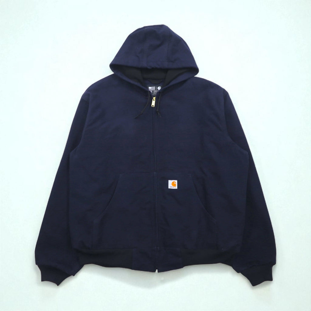 Carhartt U.S.A. Loose Fit Giacca Attiva in tela di cotone, Full-Zip, 2XL Blu Scuro, UFCW J131