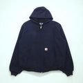 Carhartt U.S.A. Loose Fit Giacca Attiva in tela di cotone, Full-Zip, 2XL Blu Scuro, UFCW J131