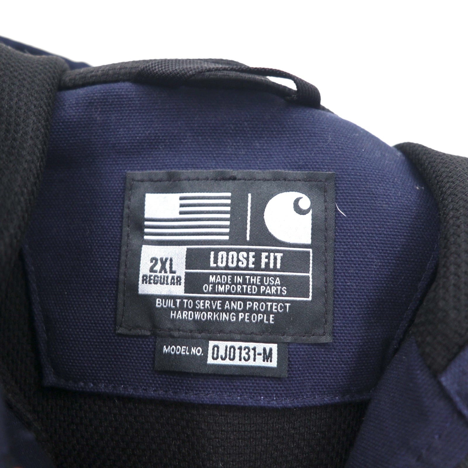 Carhartt U.S.A. Loose Fit Giacca Attiva in tela di cotone, Full-Zip, 2XL Blu Scuro, UFCW J131