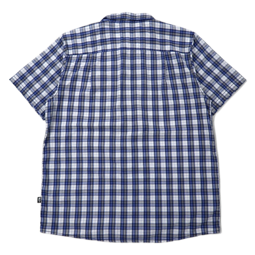 THE NORTH FACE T-shirt a maniche corte XL blu a quadri cotone specifica USA