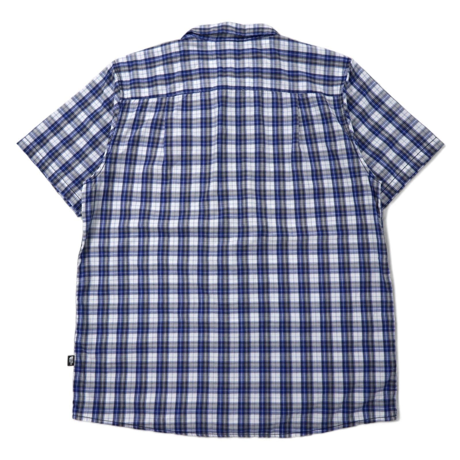 THE NORTH FACE T-shirt a maniche corte XL blu a quadri cotone specifica USA