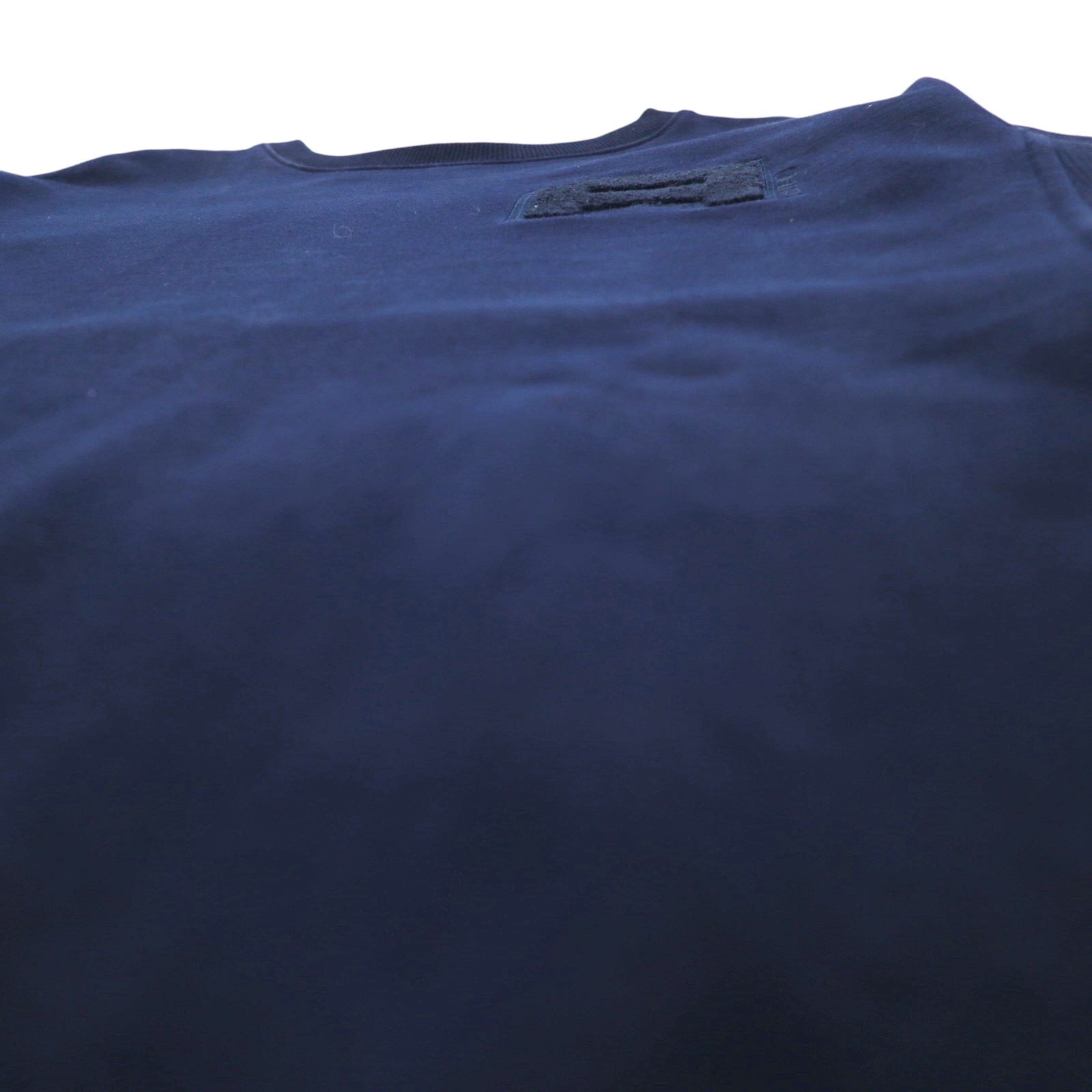 Felpa AND1 Reverse Weave XL, blu navy, cotone, con logo ricamato