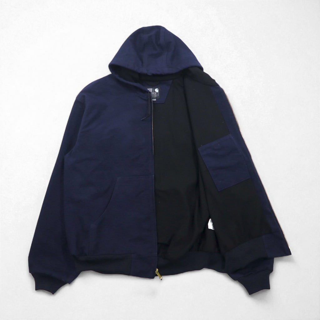Carhartt U.S.A. Loose Fit Giacca Attiva in tela di cotone, Full-Zip, 2XL Blu Scuro, UFCW J131
