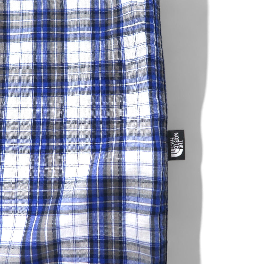 THE NORTH FACE T-shirt a maniche corte XL blu a quadri cotone specifica USA