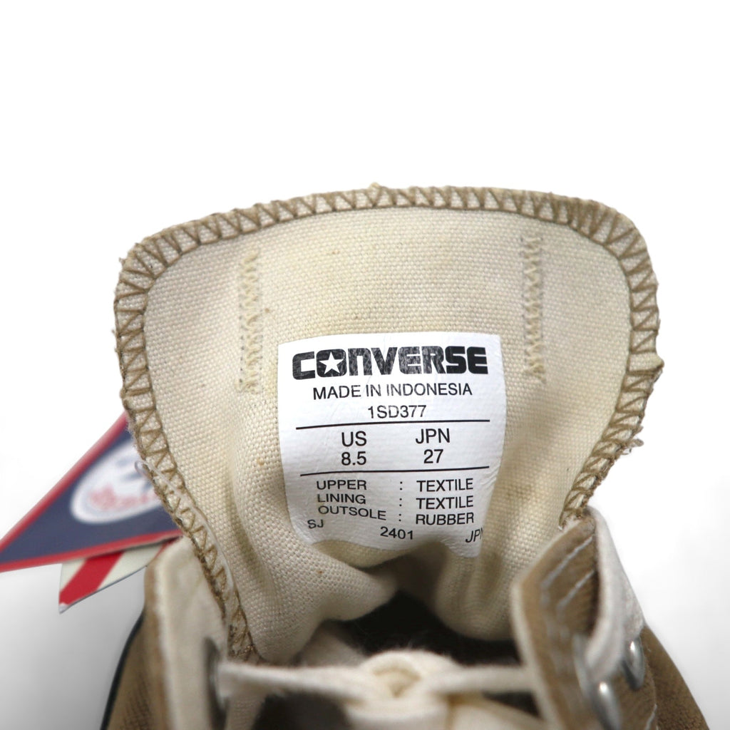 CONVERSE オールスター ALL STAR U.S.ORIGINATOR エイジドカラーズ OX スニーカー 27cm ベージュ キャンバス 1SD377 未使用品