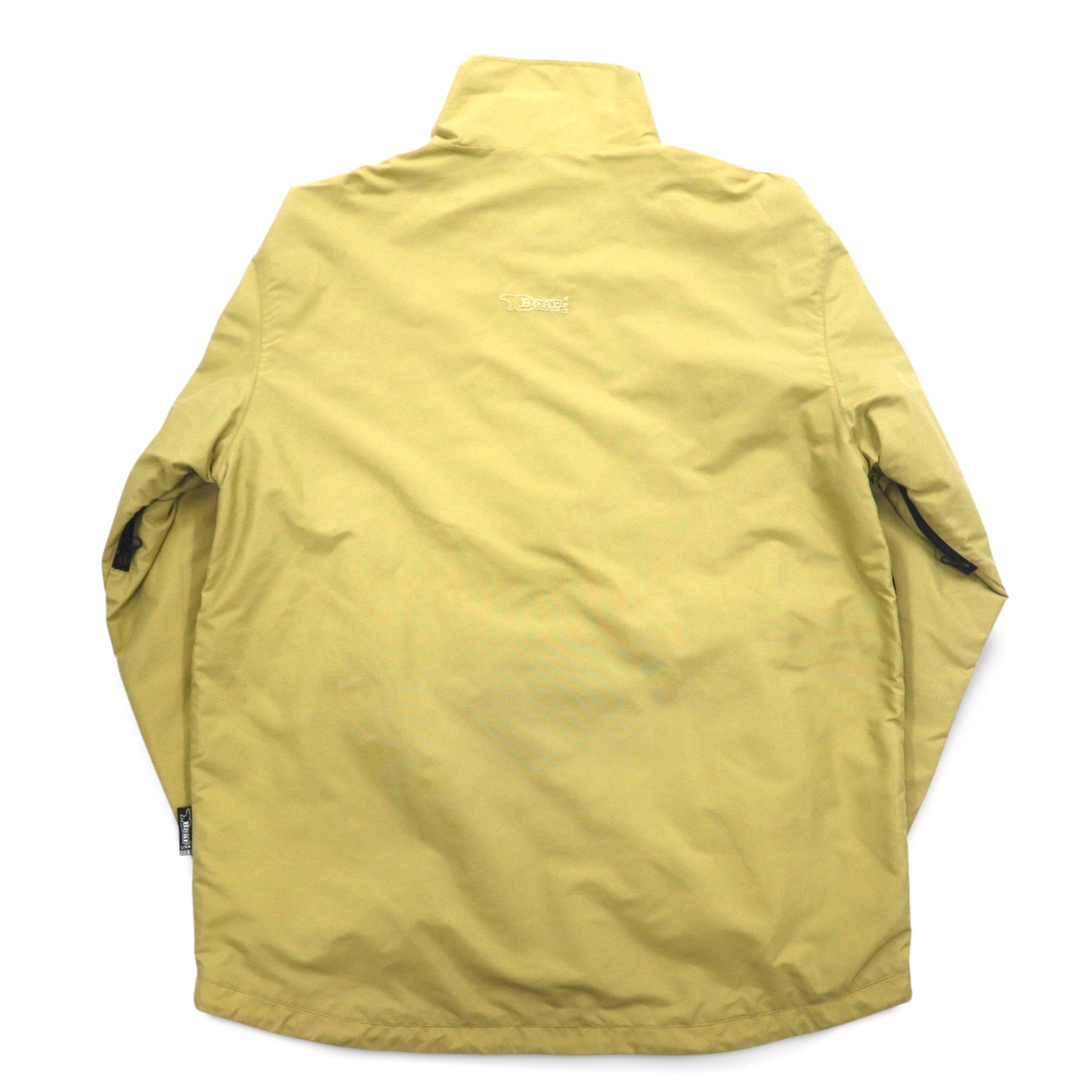 Bear USA Anni '90 Giacca da montagna Giacca a guscio XL Beige Impermeabile Traspirante Logo ricamato a punto singolo