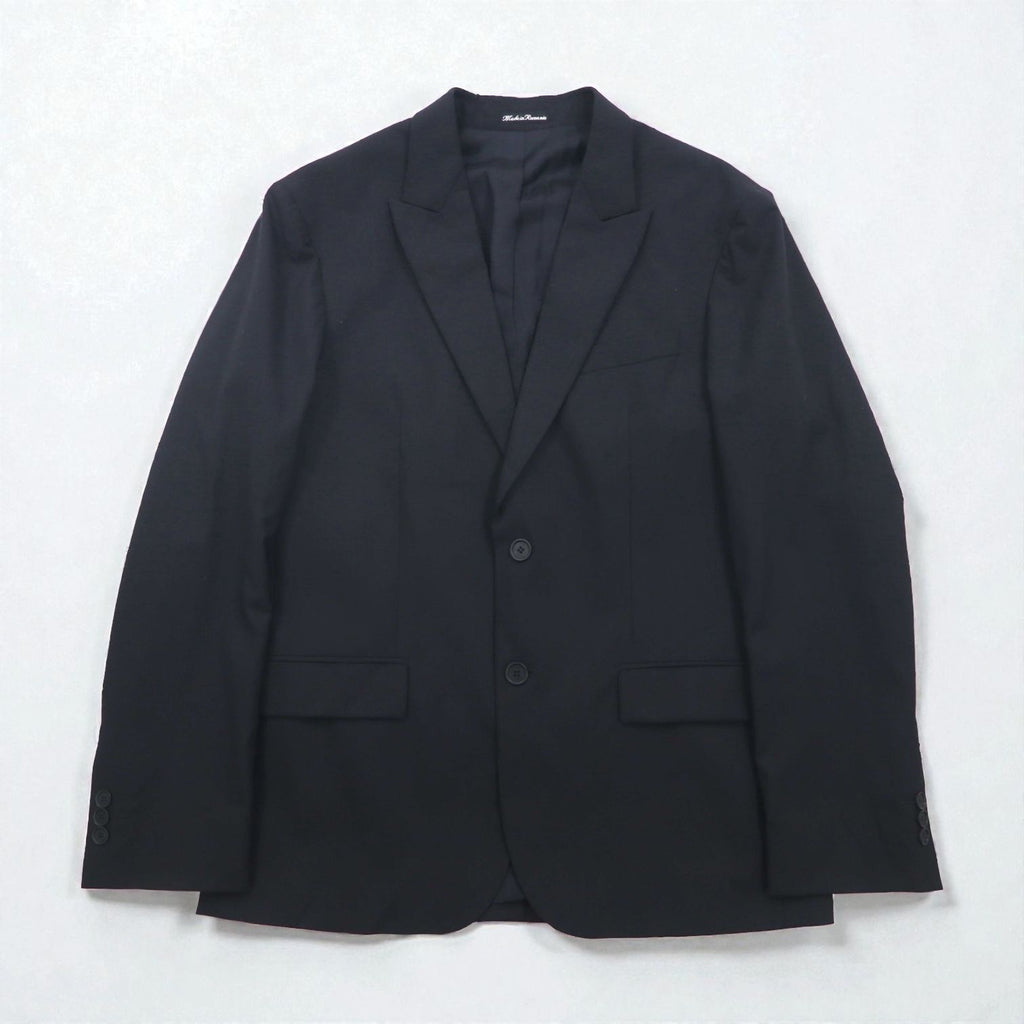LOUIS VUITTON UNIFORMES ユニフォームライン 2B テーラードジャケット ブレザー XL ブラック ウール JA38 L1 61910