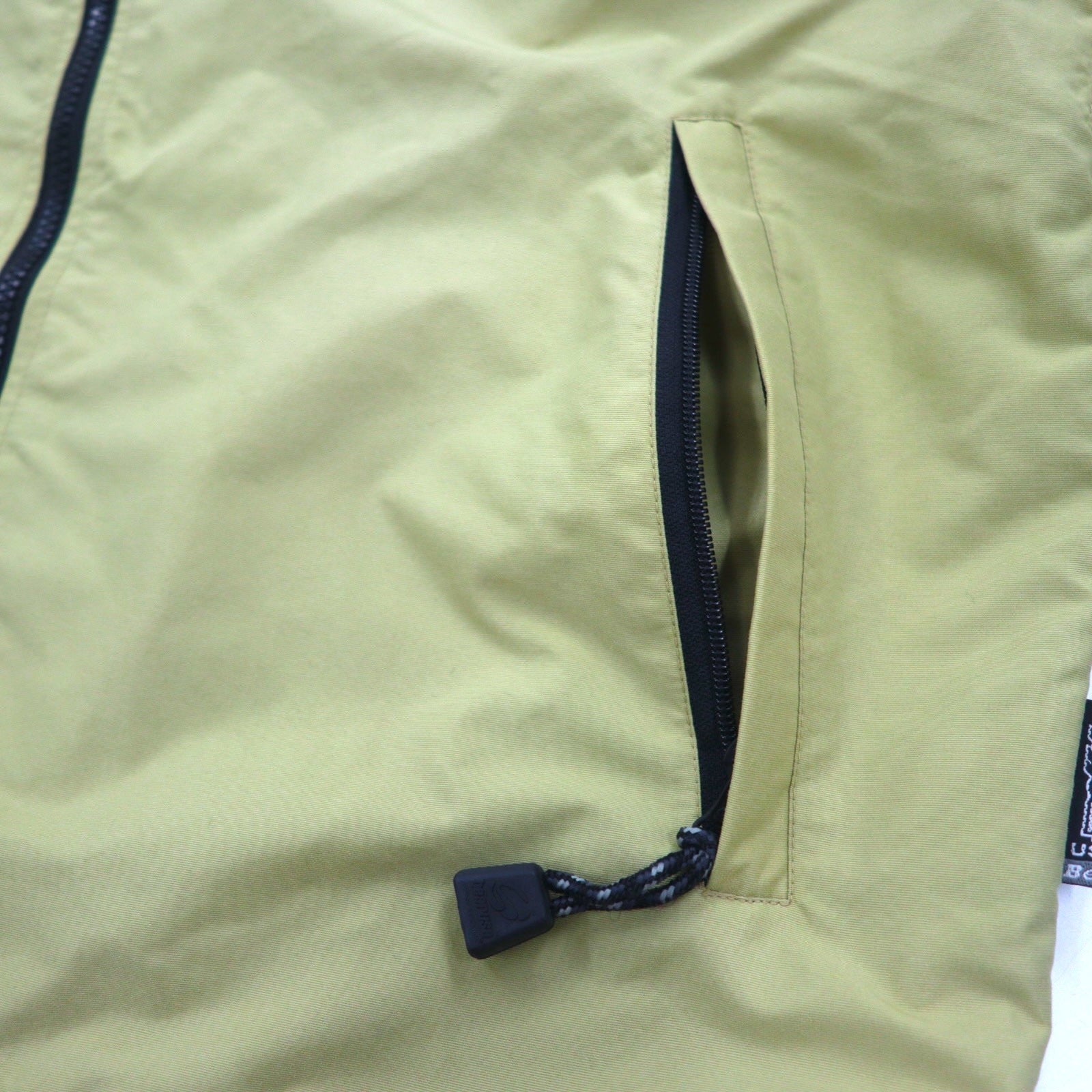 Bear USA Anni '90 Giacca da montagna Giacca a guscio XL Beige Impermeabile Traspirante Logo ricamato a punto singolo