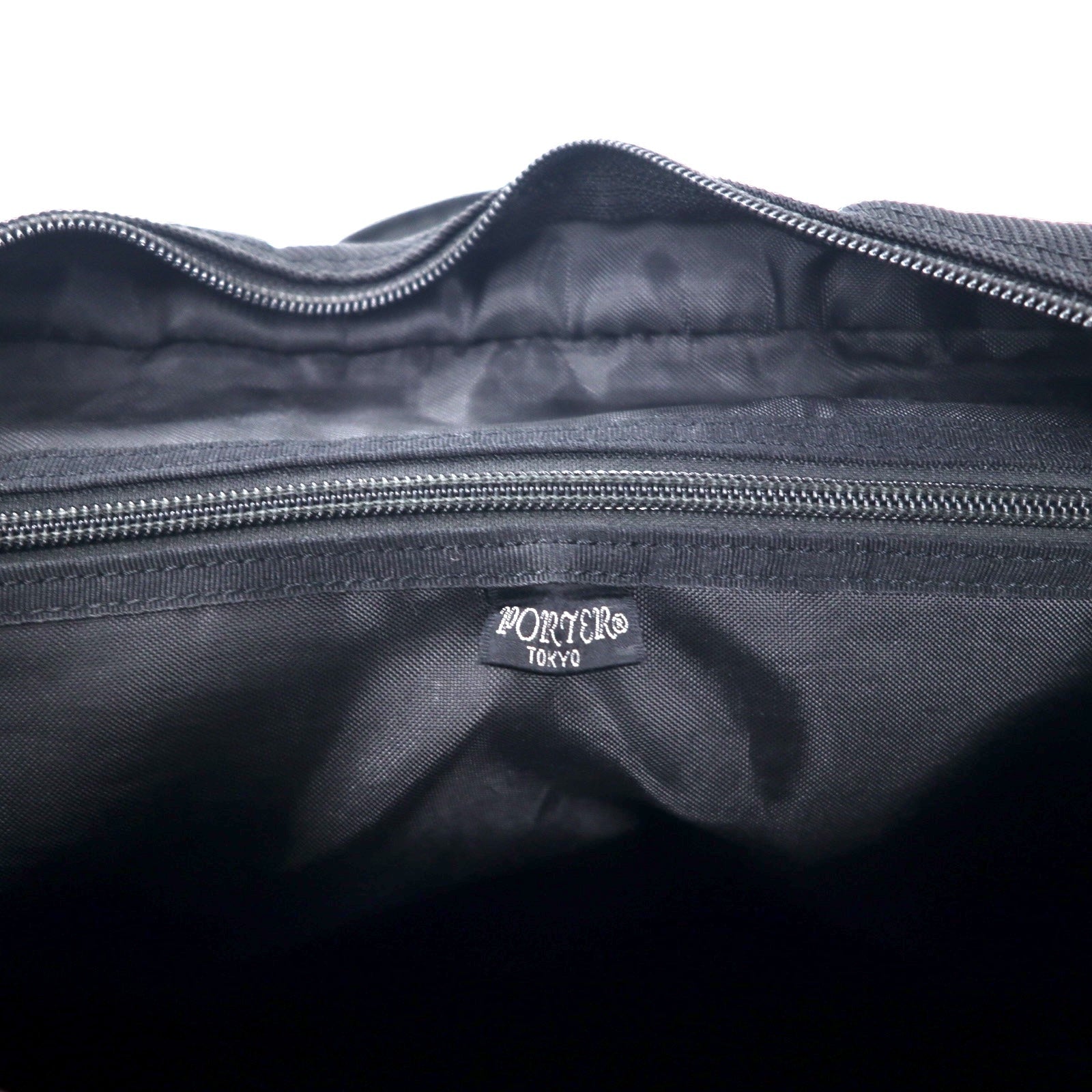 PORTER POSITION 2WAY Business Bag Overnight Briefcase Black Nylon Canvas POSITION Made in Japan