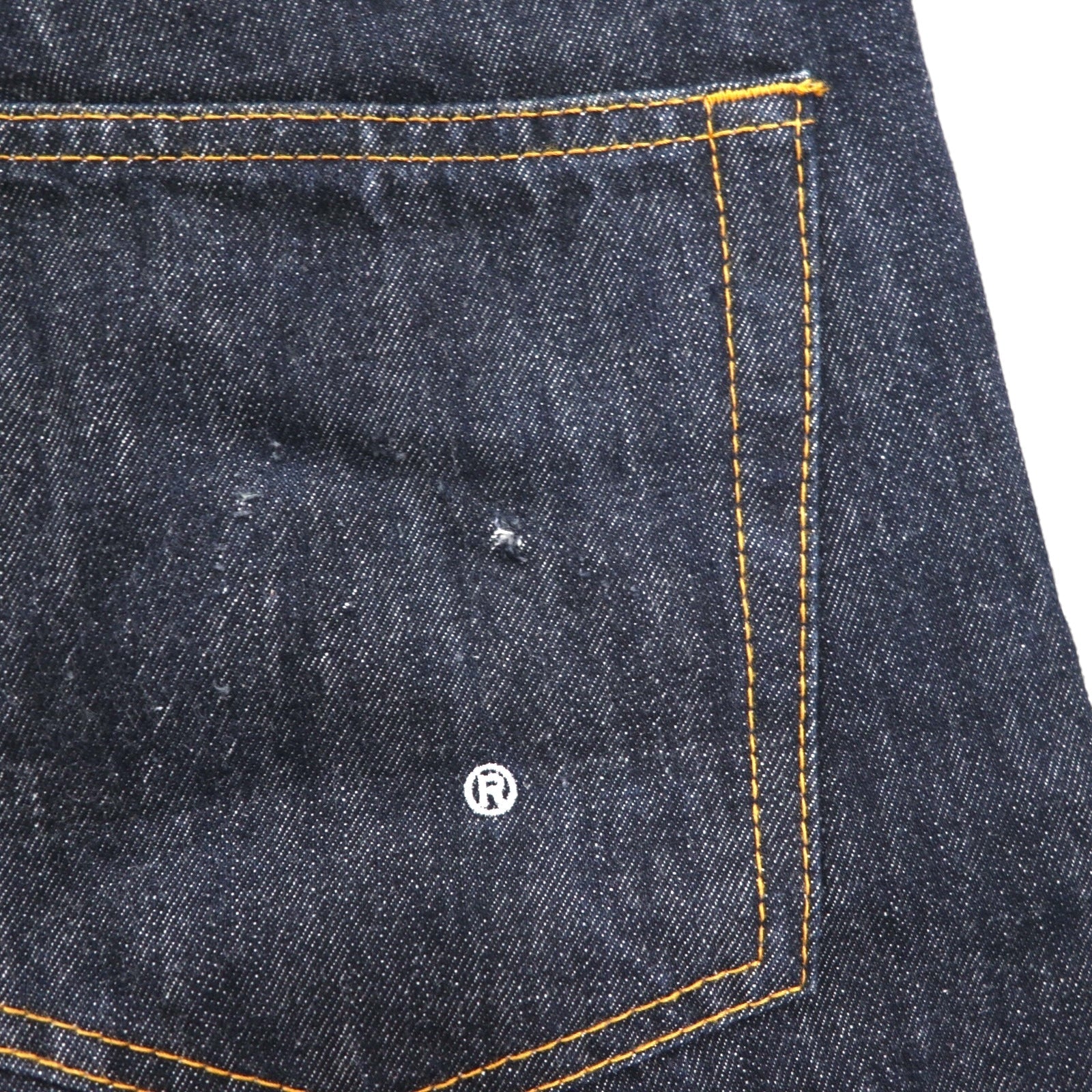 A Bathing Ape Jeans rigidi in denim L indaco blu LOT 2005