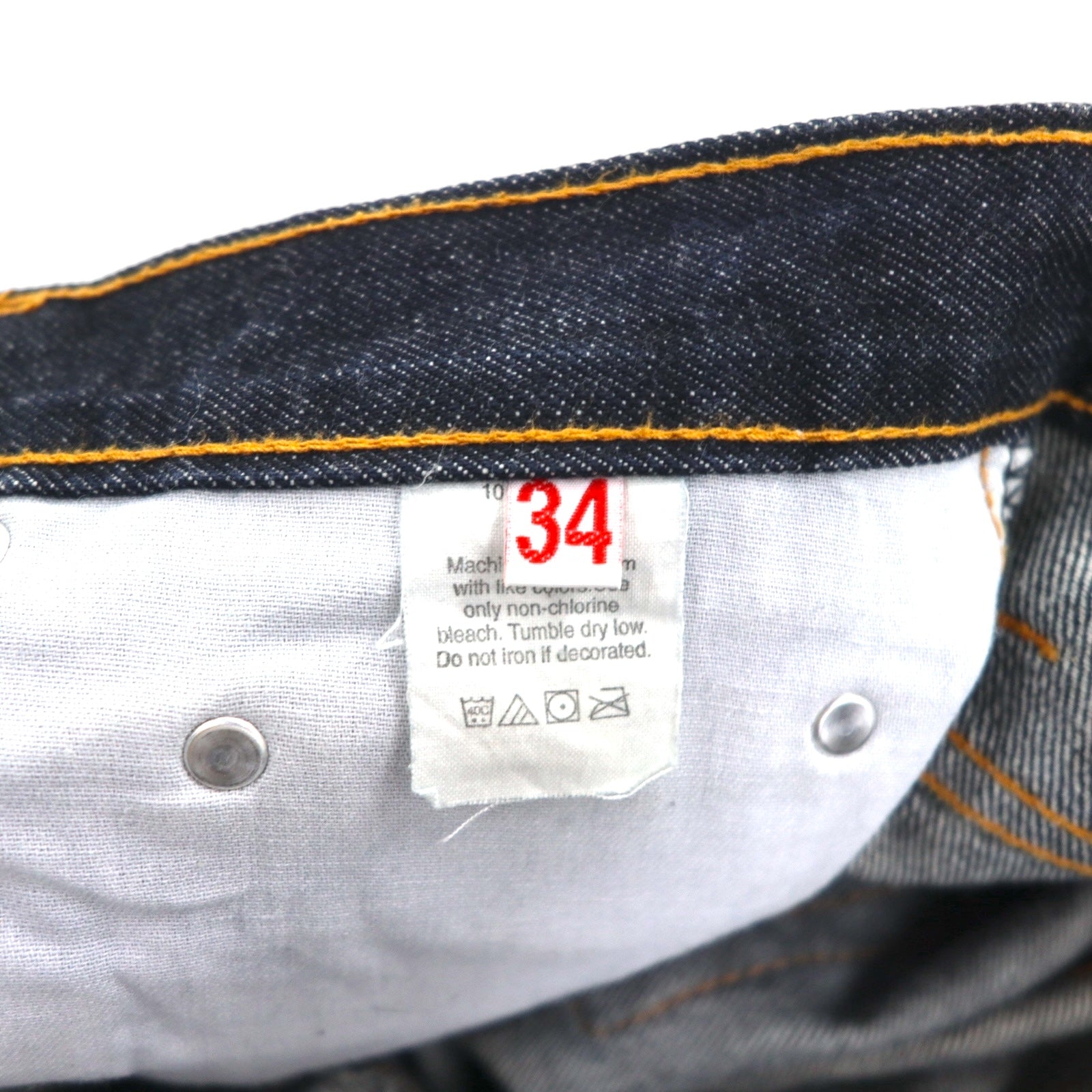 A Bathing Ape Jeans rigidi in denim L indaco blu LOT 2005