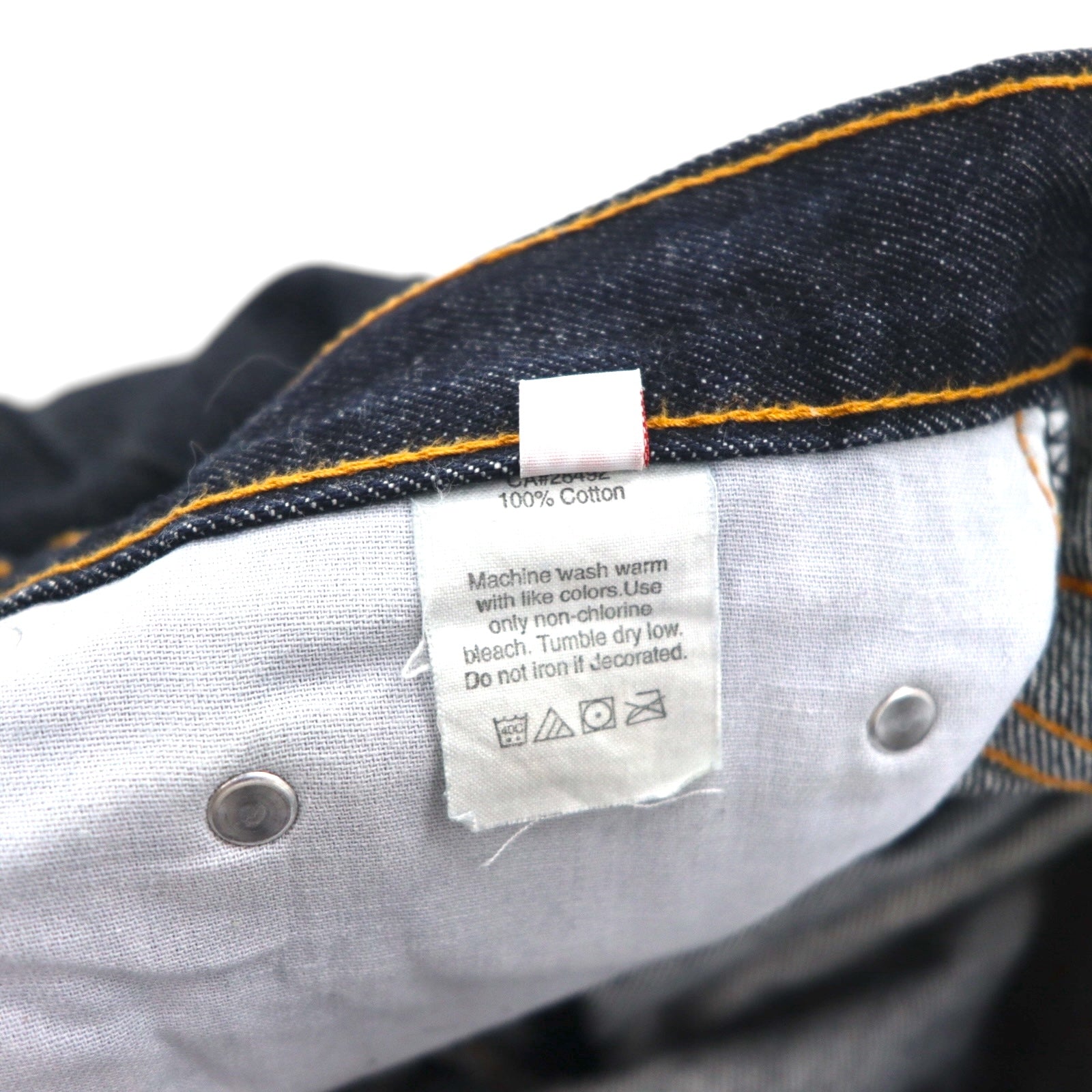 A Bathing Ape Jeans rigidi in denim L indaco blu LOT 2005