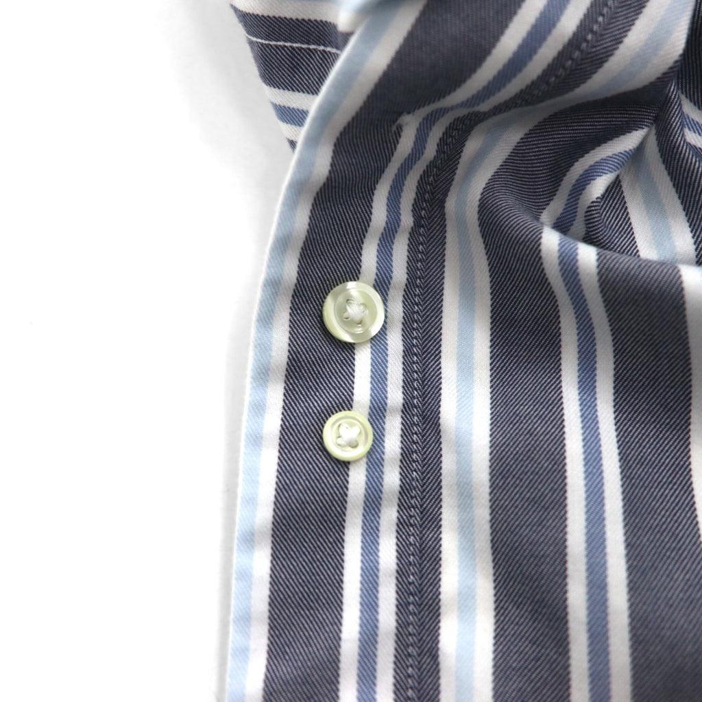 Brooks Brothers REGENT ボタンダウンシャツ L グレー ストライプ ノンアイロン コットン