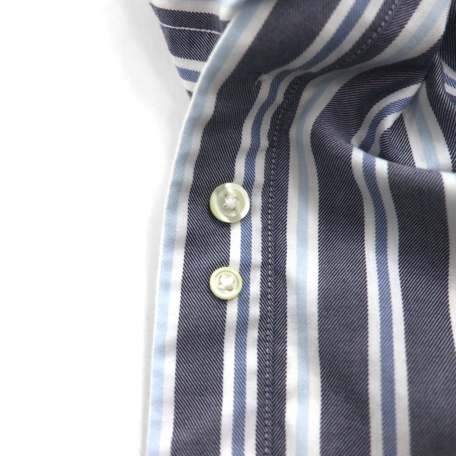 Brooks Brothers REGENT Camicia button-down L grigia a righe in cotone senza stiro