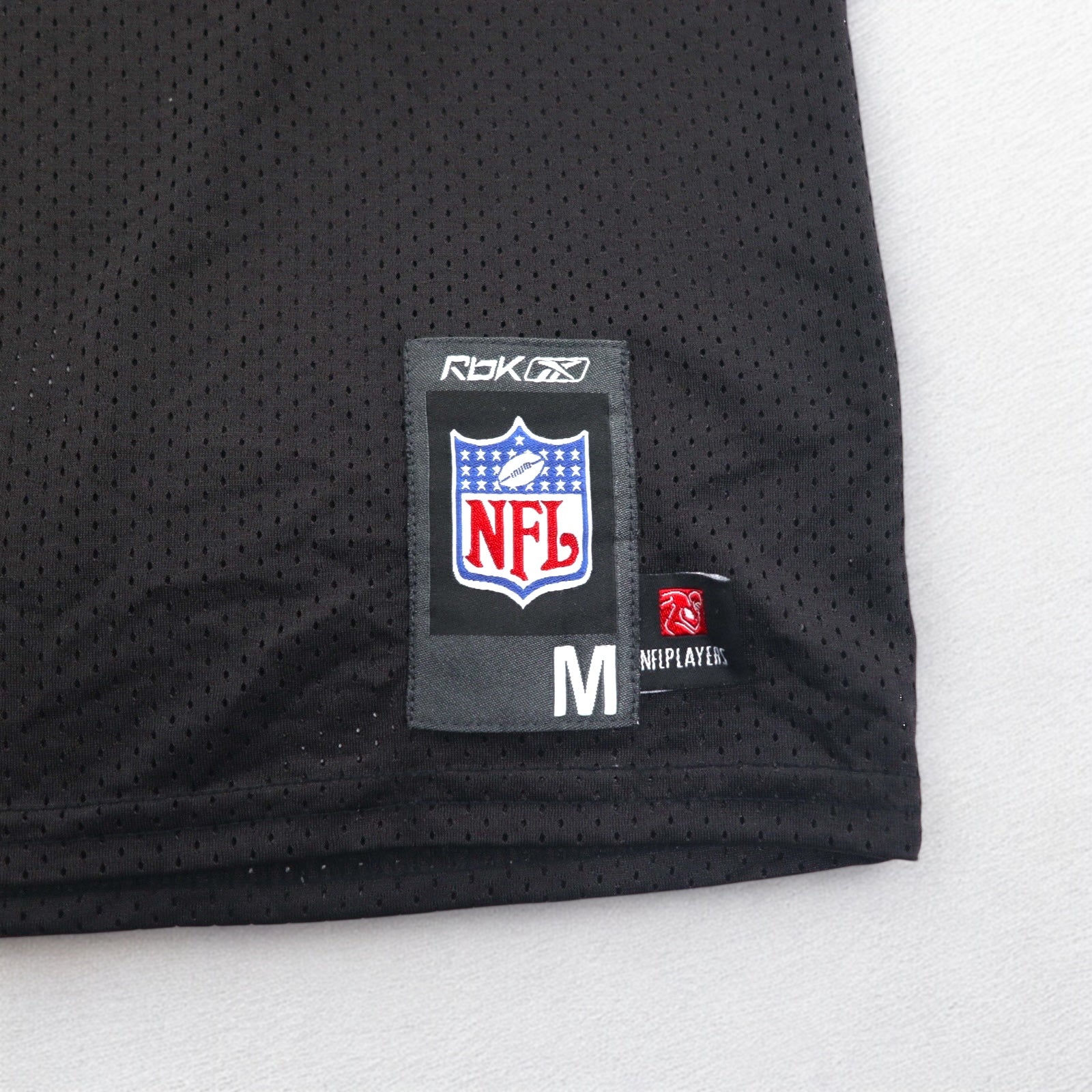 Reebok Maglia da gioco NFL PLAYERS Uniforme da football americano M Nera Maglia Numerata