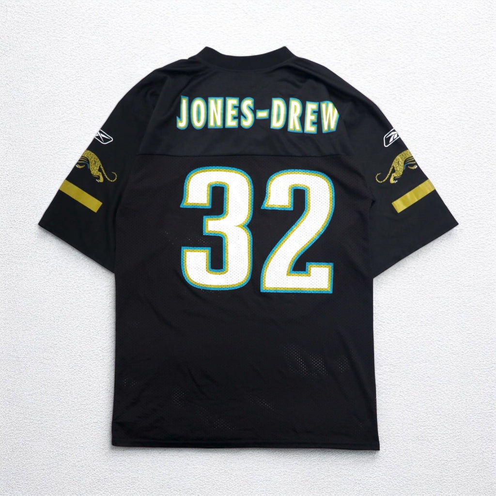 Reebok Maglia da gioco NFL PLAYERS Uniforme da football americano M Nera Maglia Numerata