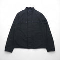 BARBOUR INTERNATIONAL LOCK WAX JACKET Giacca cerata da moto M Nera doppia zip MWX1176BK71