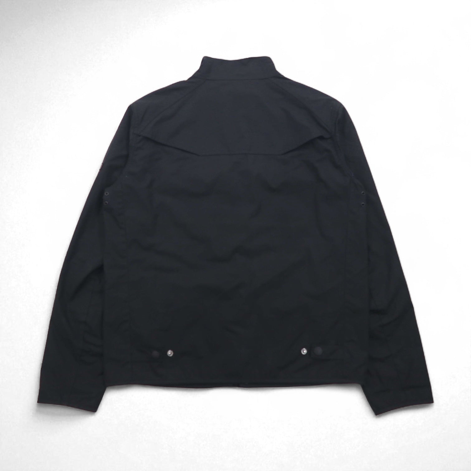 BARBOUR INTERNATIONAL LOCK WAX JACKET Giacca cerata da moto M Nera doppia zip MWX1176BK71