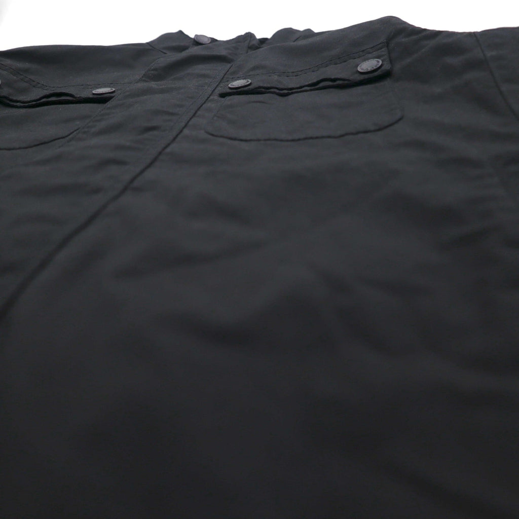 BARBOUR INTERNATIONAL LOCK WAX JACKET Giacca cerata da moto M Nera doppia zip MWX1176BK71