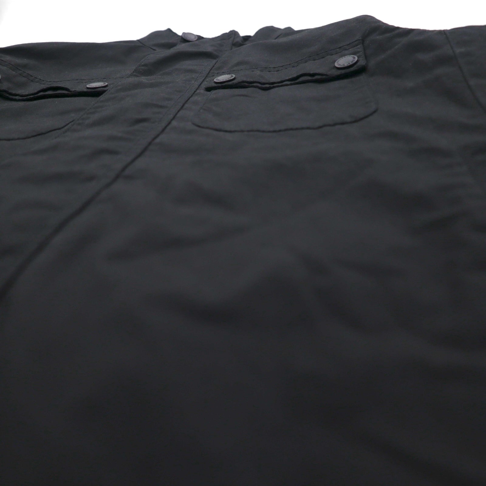 BARBOUR INTERNATIONAL LOCK WAX JACKET Giacca cerata da moto M Nera doppia zip MWX1176BK71