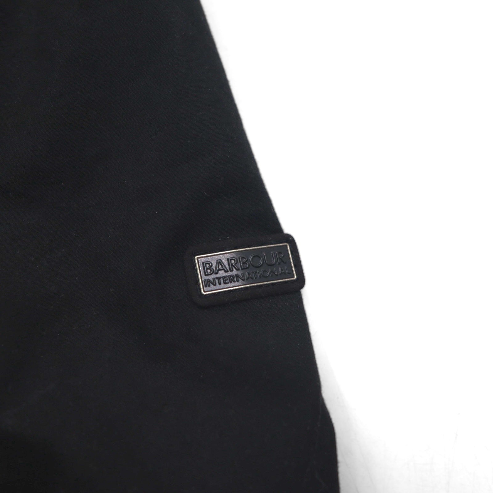 BARBOUR INTERNATIONAL LOCK WAX JACKET Giacca cerata da moto M Nera doppia zip MWX1176BK71